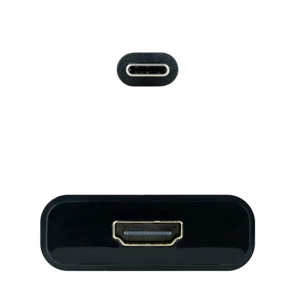 Nanocable Conversor USB-C/M a HDMI/H Negro 15cm - detalle