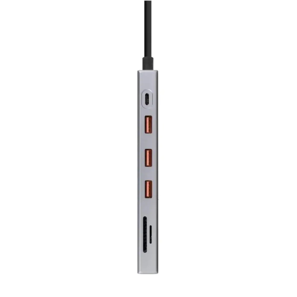 Nanocable Hub 12en1 USB-A/C+HDMI+DP+RJ45+TF+SD+AU - detalle