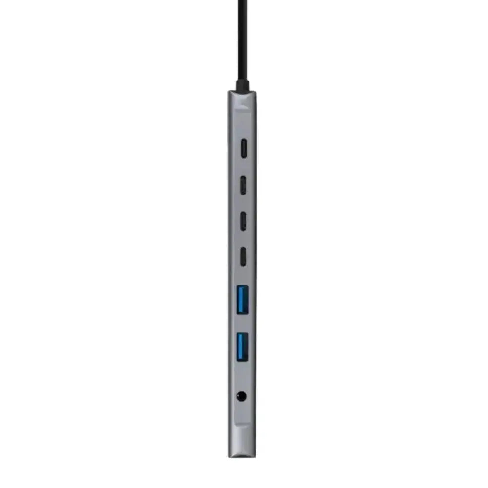 Nanocable Hub 8en1 USB-A+USB-C+HDMI+USB-C PD+Jack - detalle
