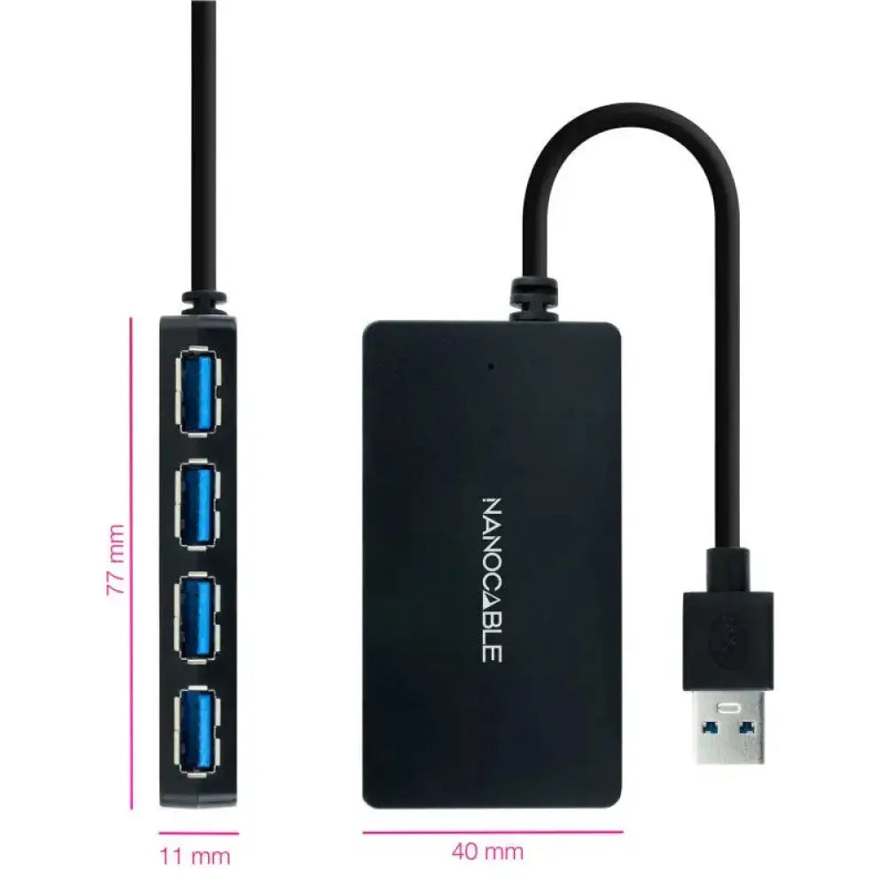 Nanocable Hub USB 3.0 con 4 Puertos de USB 3.0 - detalle