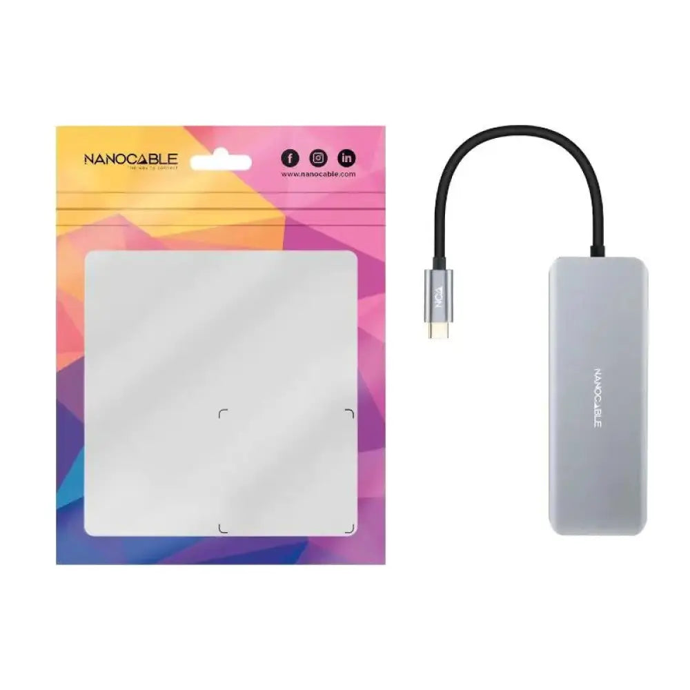 Nanocable Hub USB-C 2xUSB-A+2xUSB-C+HDMI+USB-C PD - detalle