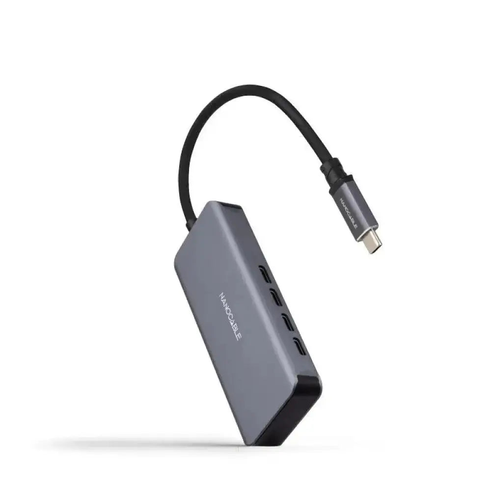 Nanocable HUB USB-C/M a 3xUSB-C/H ALUMINIO 10 cm - detalle