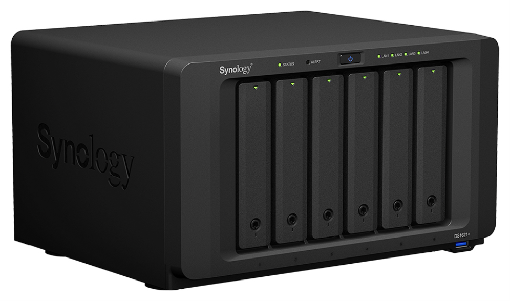 NAS SYNOLOGY DISKSTATION DS1621+ 6 BAHIAS 108T - detalle