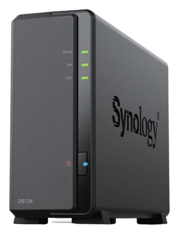 NAS SYNOLOGY DS124 1 BAHIA ETHERNET J4125 NEGRO