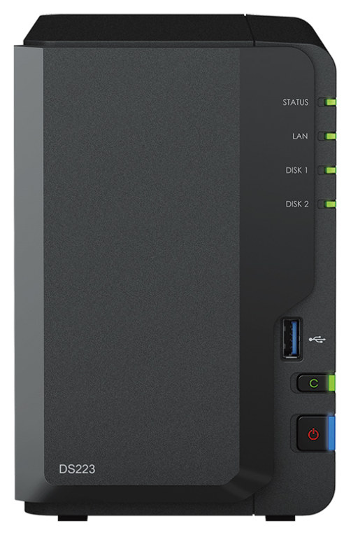 NAS SYNOLOGY DS223 ESCRITORIO REALTEK RTD1619B - detalle