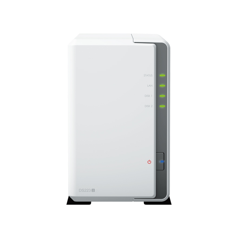 Synology DiskStation DS223J servidor de almacenamiento NAS Escritorio Realtek RTD1619B 1 GB DDR4 DiskStation Manager Bla