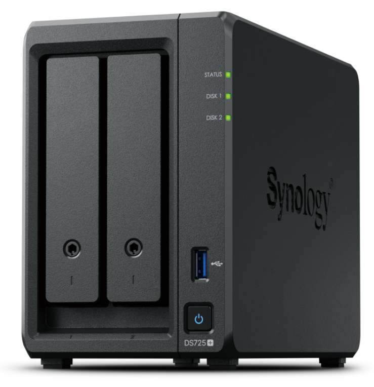 NAS SYNOLOGY DS725+ 2 BAHIAS 4GB 2,5G ETHERNET