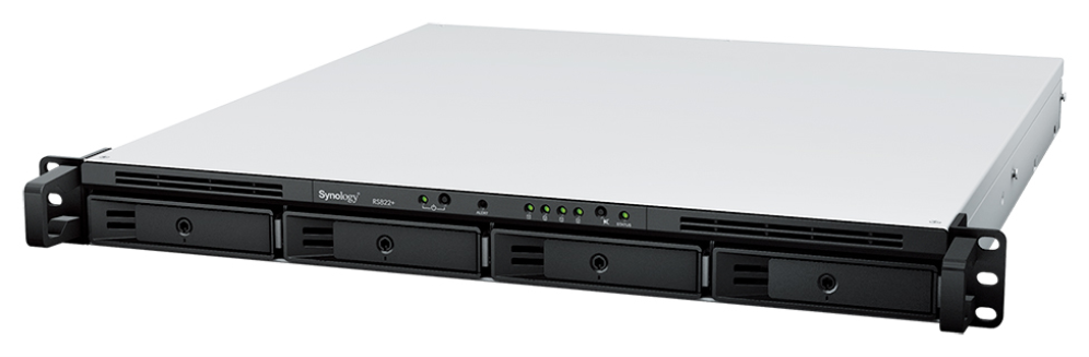 NAS SYNOLOGY RS822+ 4 BAHIAS 6GB 2GB RAM 1U - detalle
