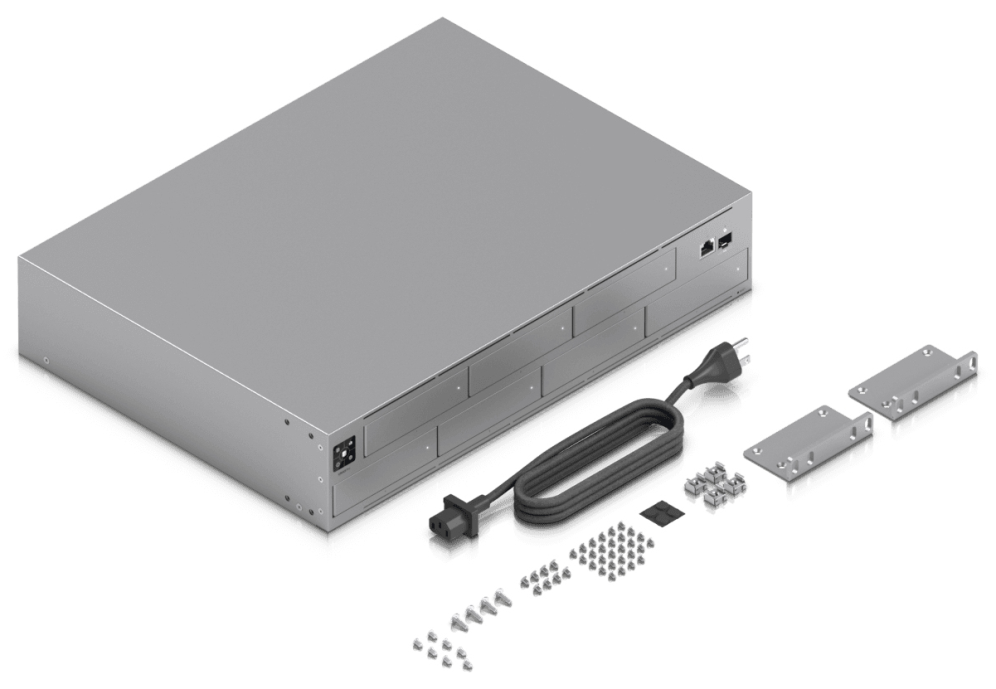 NAS UBIQUITI UNAS-PRO 2U RACK-MOUNT 7 BAY - detalle