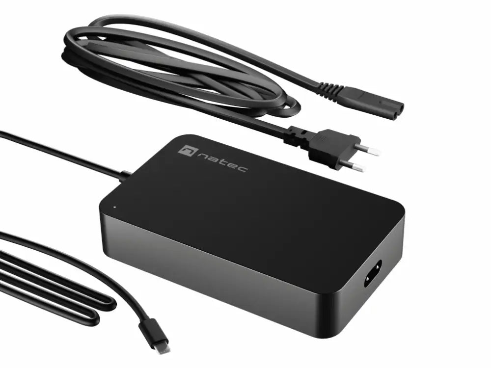 NATEC Grayling adaptador e inversor de corriente Interior 90 W Negro
