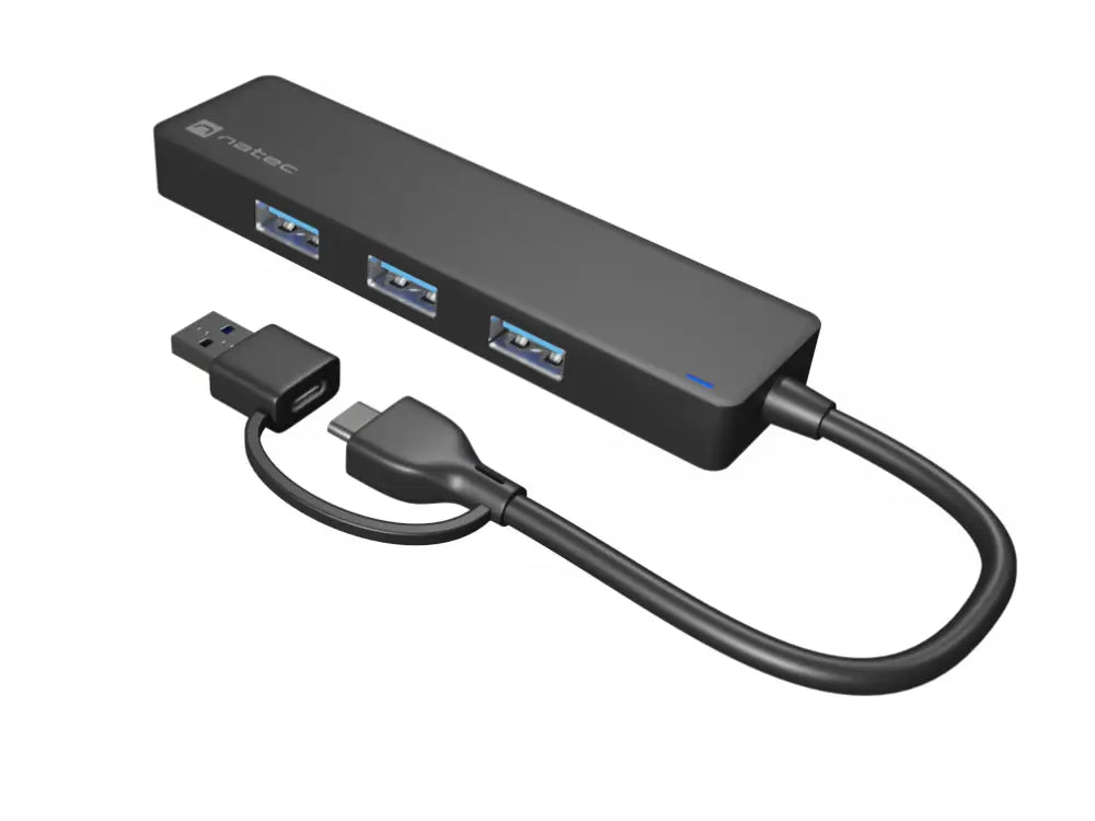 NATEC Mayfly USB 3.2 Gen 1 (3.1 Gen 1) Type-A + Type-C 5000 Mbit/s Negro