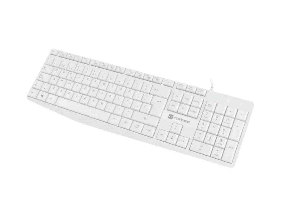NATEC NKL-1949 teclado Universal USB QWERTY Español Blanco
