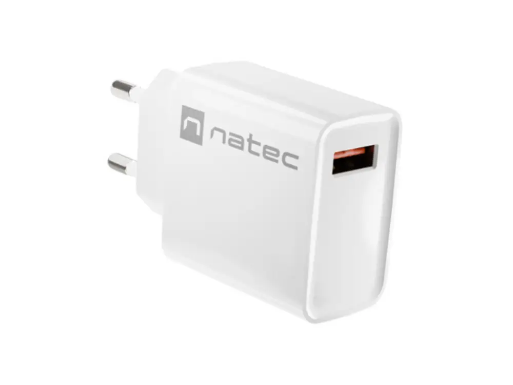 NATEC RIBERA Universal Blanco Corriente alterna Carga rápida Interior