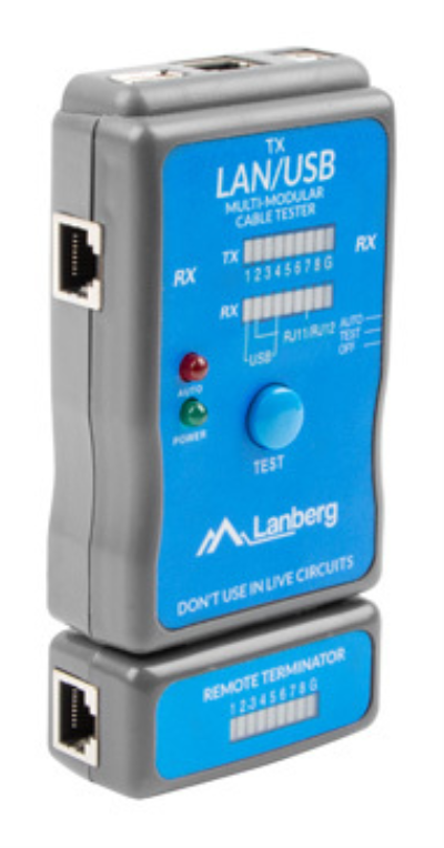 NETWORK TESTER LANBERG RJ45/RJ11/USB
