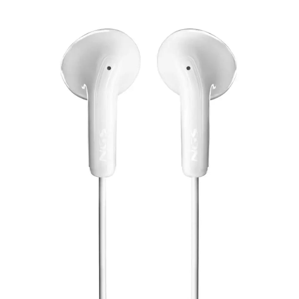 NGS Auricular Blanco Estéreo con cable JACK 3.5 mm - detalle