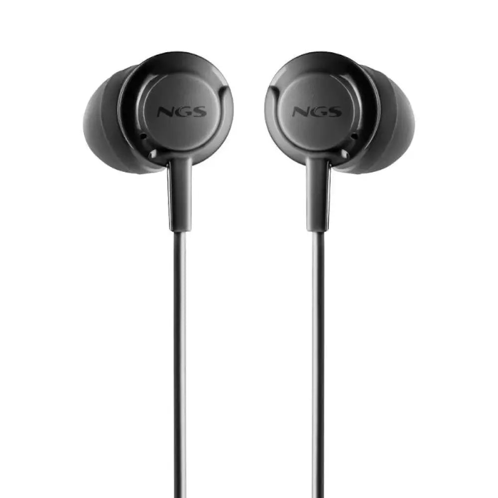 Auriculares con micrófono NGS con cable jack 3.5 mm, auriculares estéreo con diseño compacto y control de micrófono.