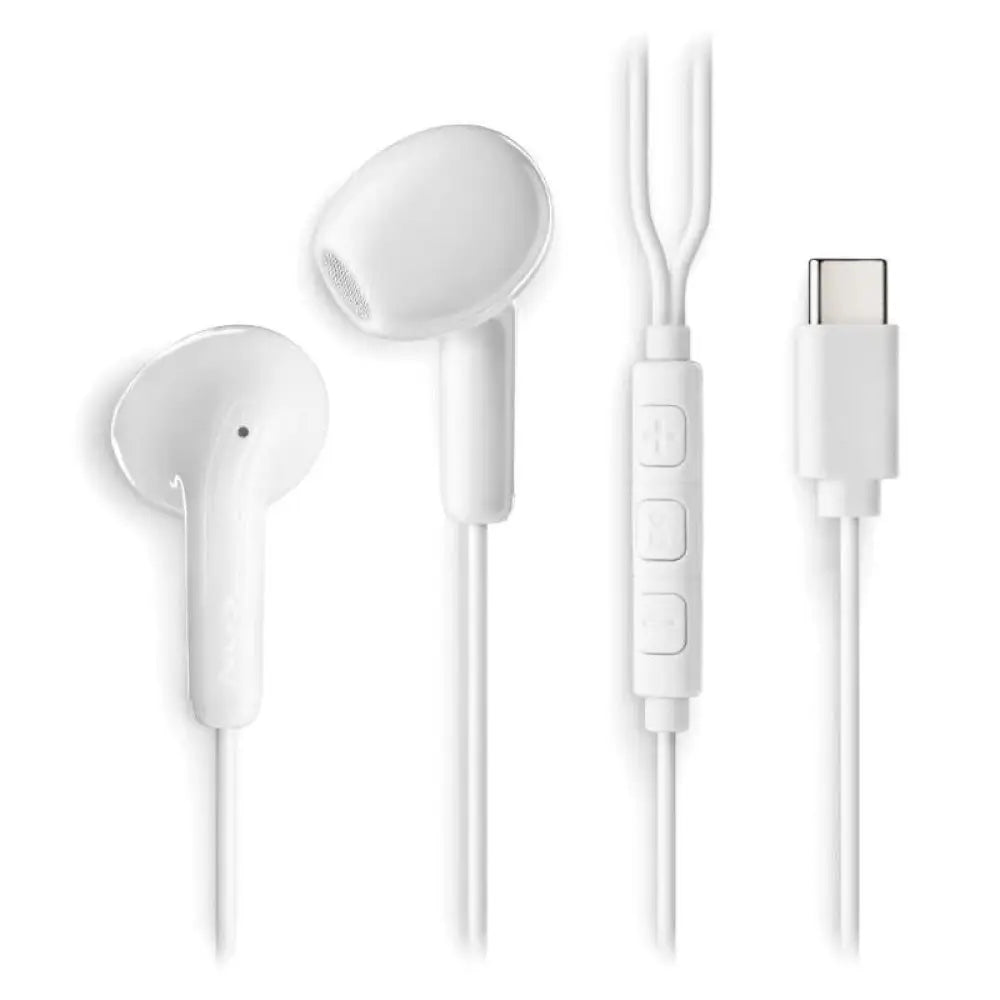 NGS Auricular Intraural Blanco Micro USB-C - detalle