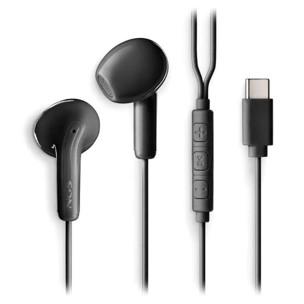 NGS Auricular Intraural Negro Micro USB-C - detalle