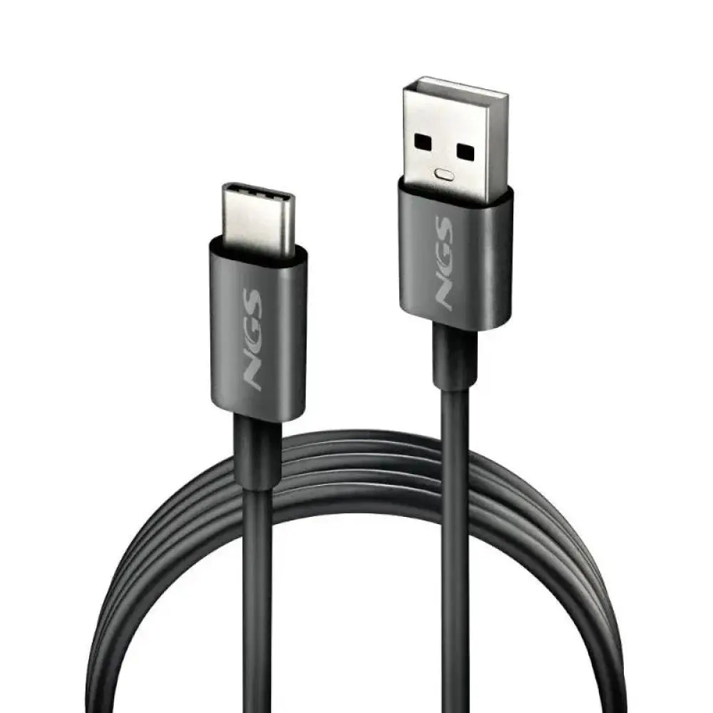NGS CABLE CARGA RAPIDA USB-A A USB-C 1M NEGRO - detalle