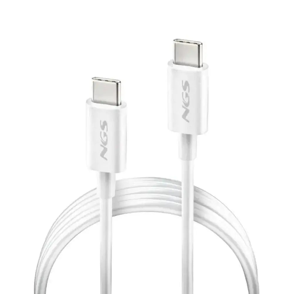 NGS CABLE CARGA RAPIDA USB-C A USB-C 1M BLANCO - detalle