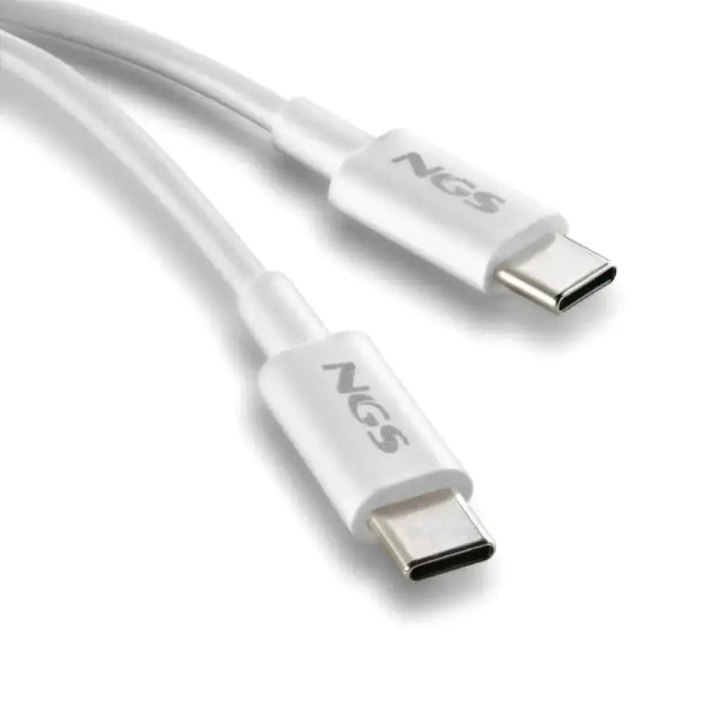 NGS CABLE CARGA RAPIDA USB-C A USB-C 1M BLANCO - detalle