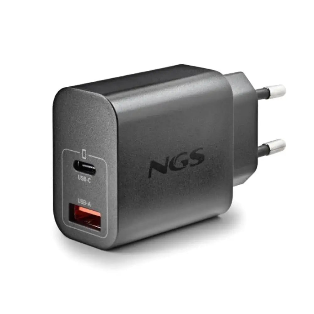 NGS CARGADOR GAN ULTRARAPIDO 20W USB-C+ USB-A - detalle