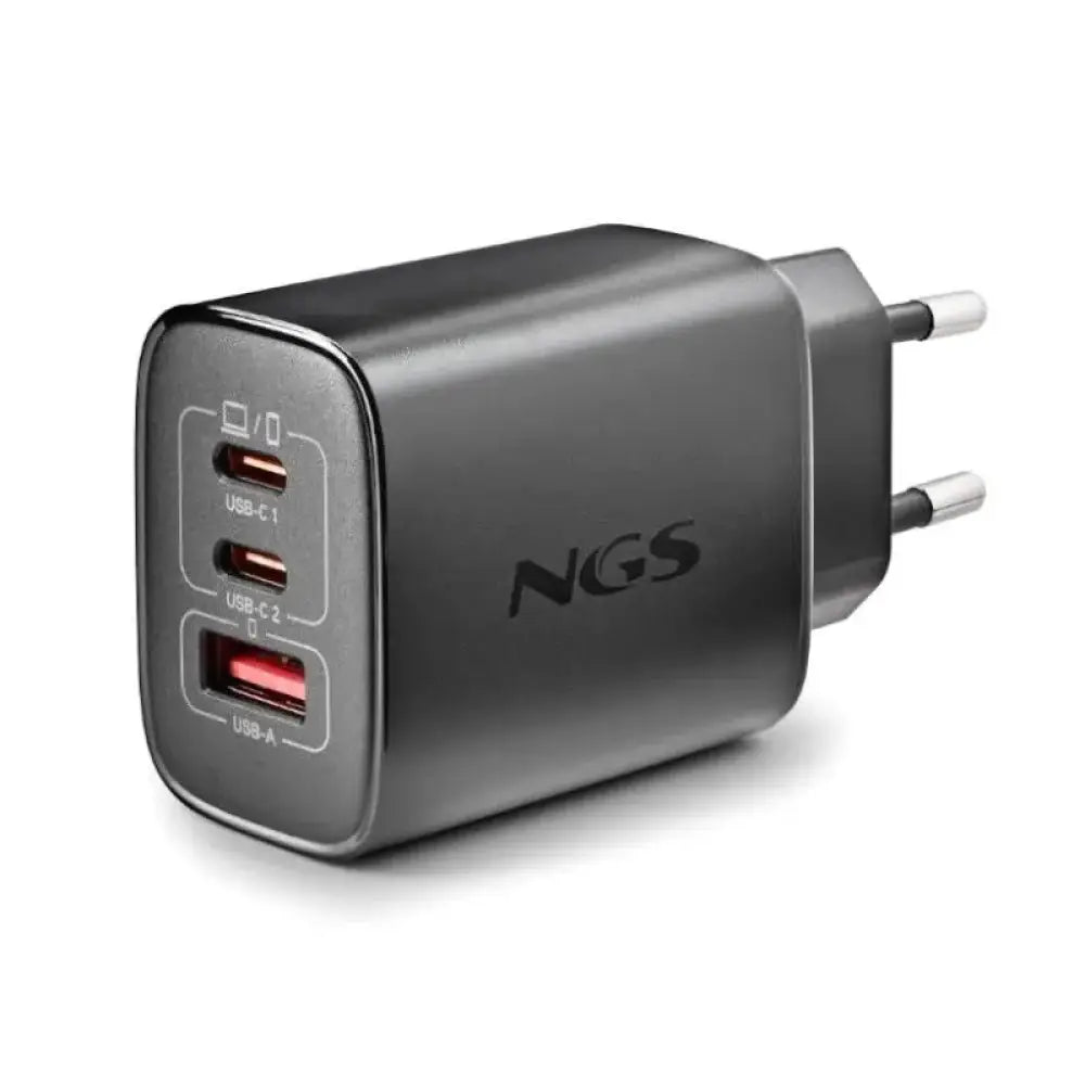 NGS CARGADOR GAN ULTRARAPIDO 65W USB-C+ USB-A - detalle