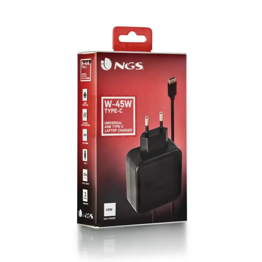 NGS Cargador portatil W-45WTYPEC 45W 3A - detalle