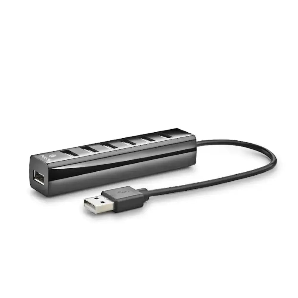 Hub USB NGS de 7 puertos 2.0 con adaptador de corriente, dispositivo para conectar múltiples dispositivos USB.