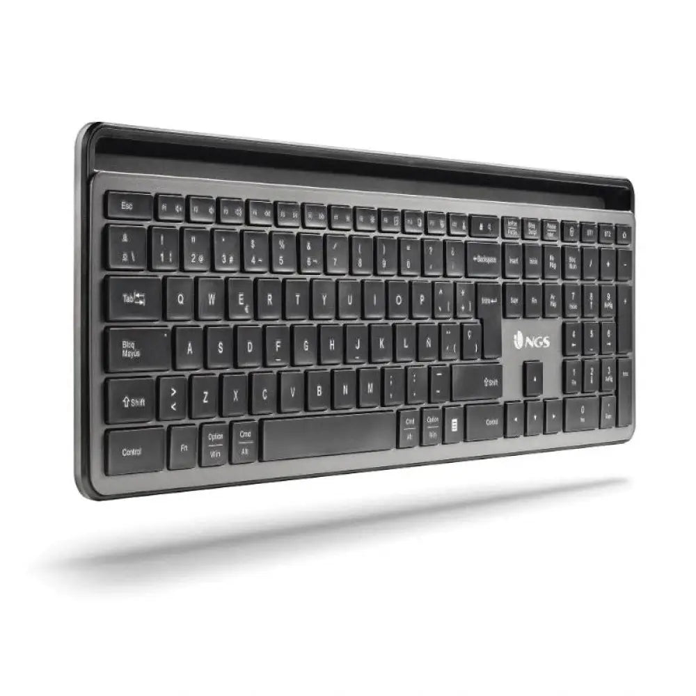 Teclado y ratón inalámbricos NGS Eclipse Multi recargables, con diseño moderno y funciones inalámbricas para oficina y gaming.