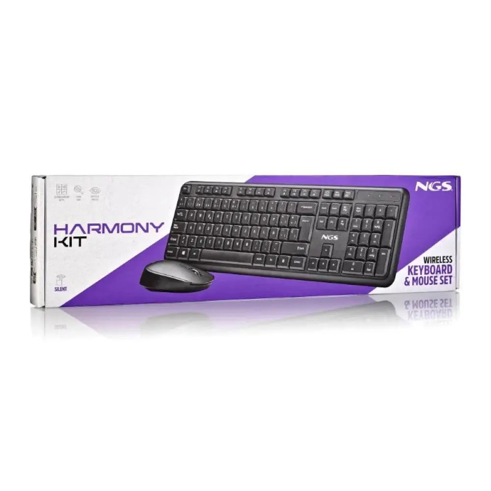NGS Kit teclado+raton Harmony Inalámbrico 12 Tecla - detalle