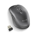 Ratón inalámbrico NGS Evojot recargable con receptor USB-A, diseño compacto y conexión inalámbrica para computadoras.
