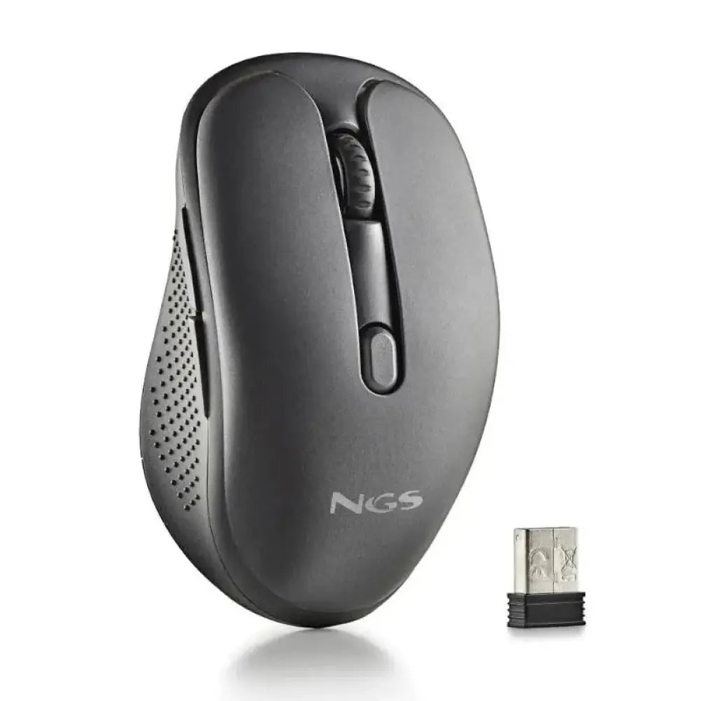 Ratón inalámbrico NGS Evopeep con sensor láser recargable y diseño ergonómico para mayor comodidad.