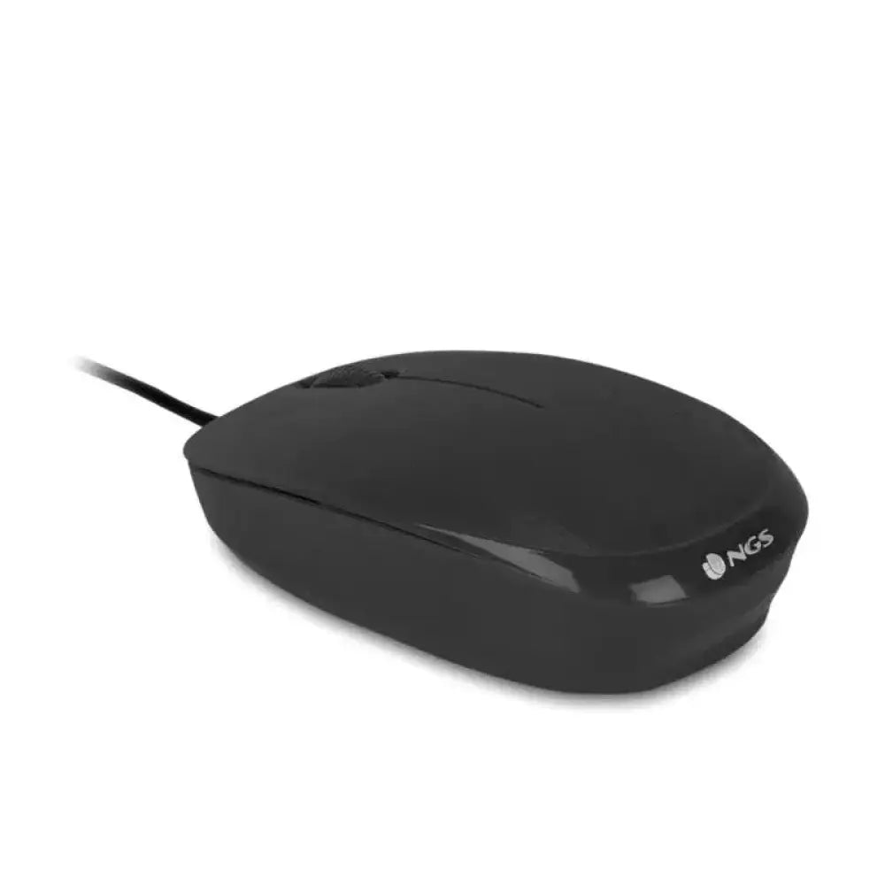 Ratón con cable NGS Flame-C Óptico, diseño deportivo y ergonómico, con cable resistente y sensor preciso.