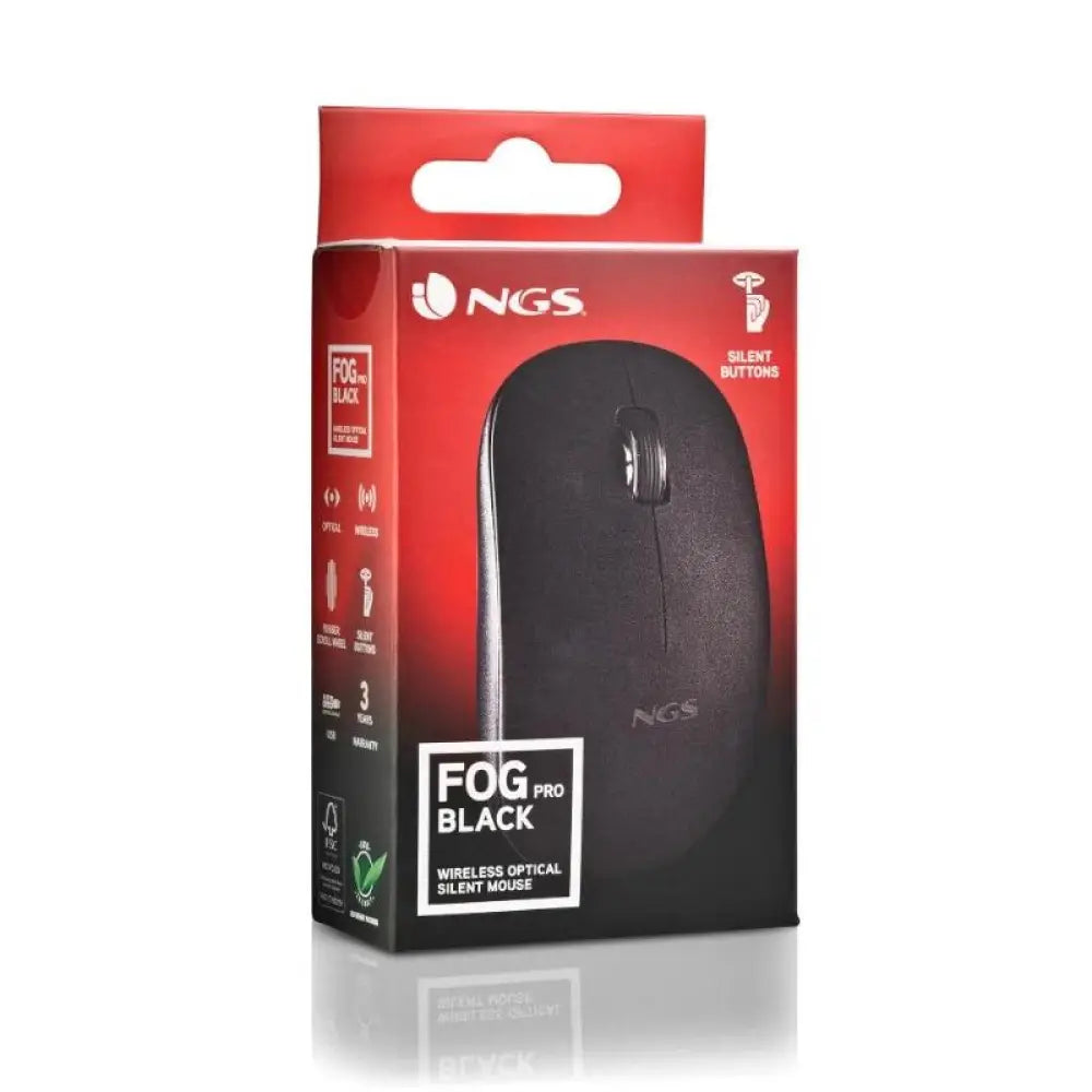 NGS Raton Fogpro Inalambrico Negro - detalle