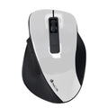 Ratón inalámbrico NGS Bowwhite 2.4 GHz con 16000 DPI, diseño en color blanco y botones ergonómicos para uso cómodo.