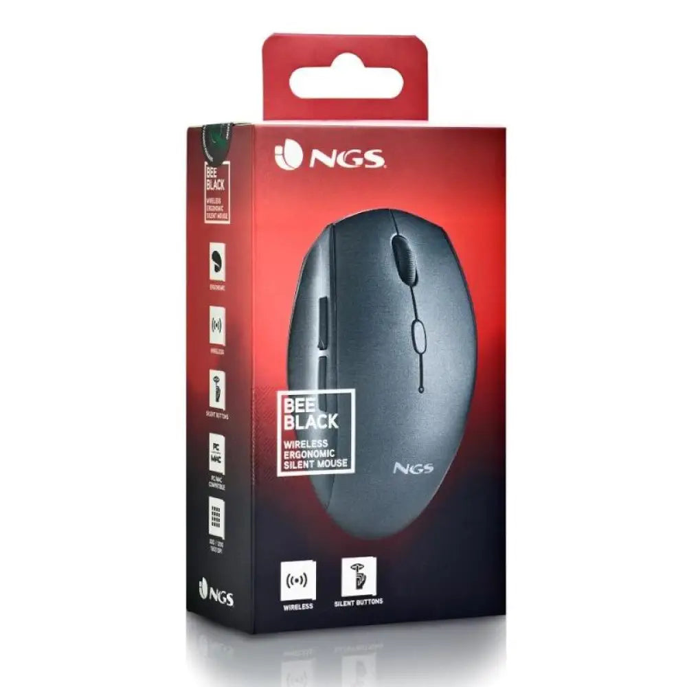NGS RATON INALAMBRICO CON TECLAS SILENCIOSAS NEGRO - detalle
