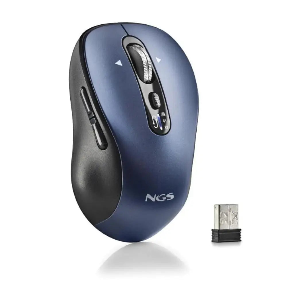 Ratón inalámbrico NGS Multidispositivo 2.4GHz recargable, con diseño compacto y conectividad estable para uso diario.