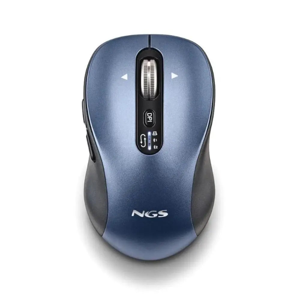 Ratón inalámbrico NGS multifuncional con conexión 2.4GHz y recargable, diseñado para múltiples dispositivos.