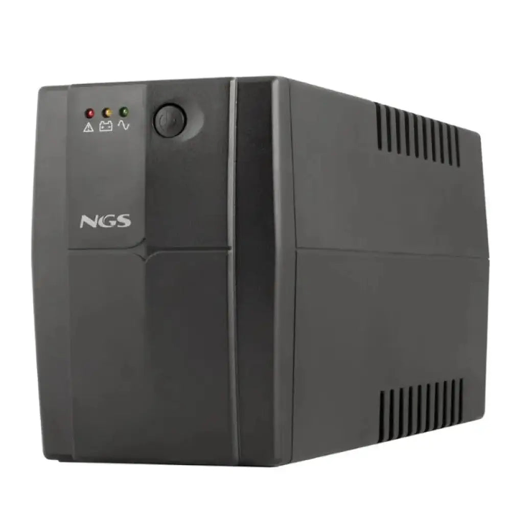 SAI UPS NGS Sai Fortress 1200V3 con capacidad de 480W y función AVR, con dos enchufes, en color negro.