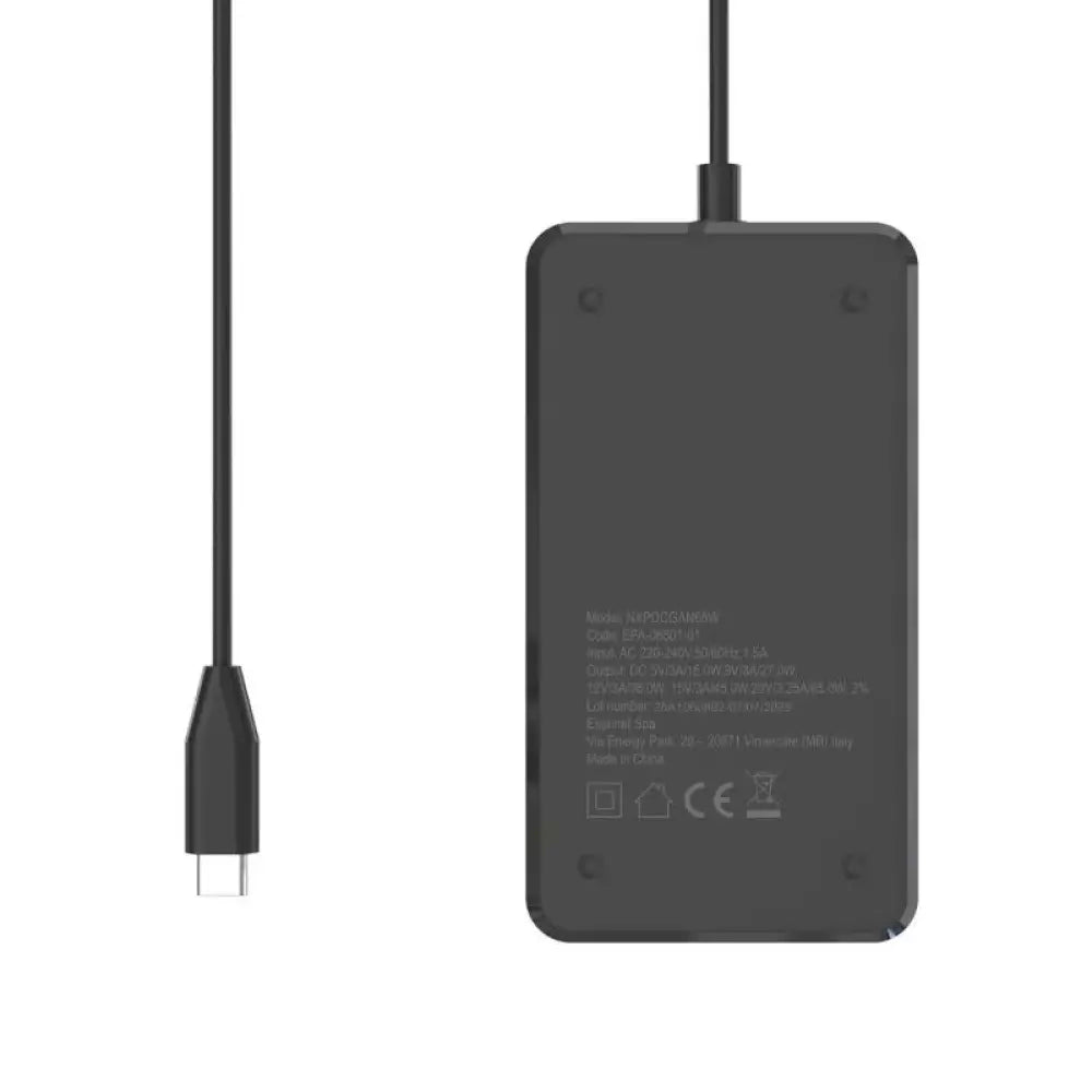 NILOX Alimentador gan usb-c para portátil - 65w - detalle