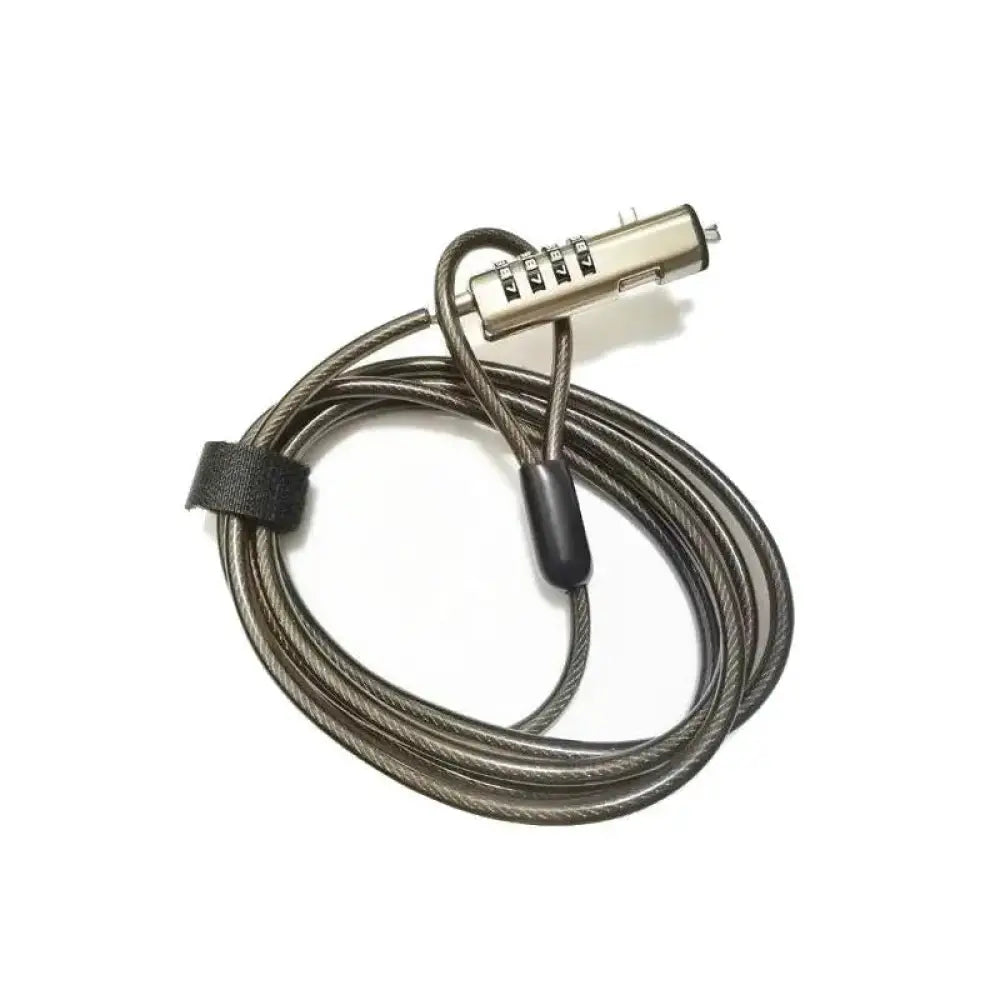 Candado de seguridad con combinación Nilox Nano para cables y accesorios de PC, en color negro con código numérico visible