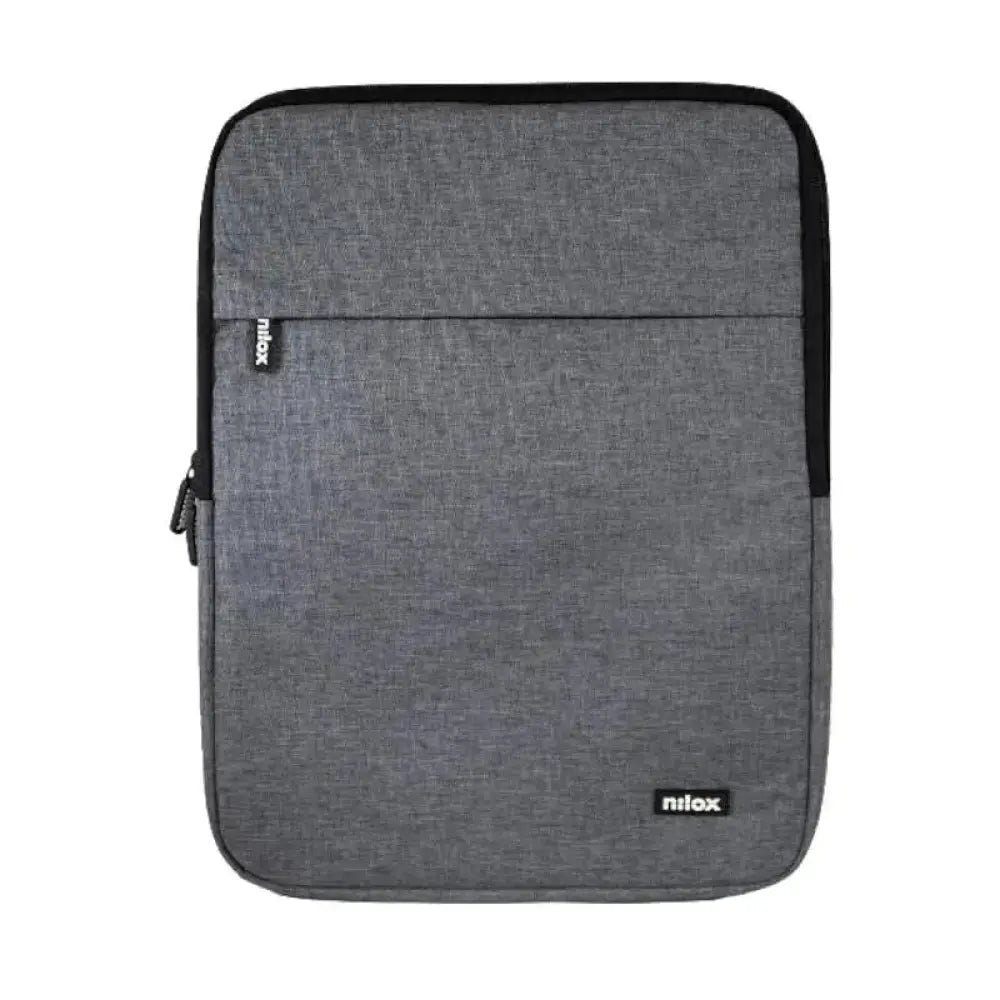 Funda sleeve gris para portátil de 17.3 pulgadas de la marca NILOX, protección y estilo para tu laptop.