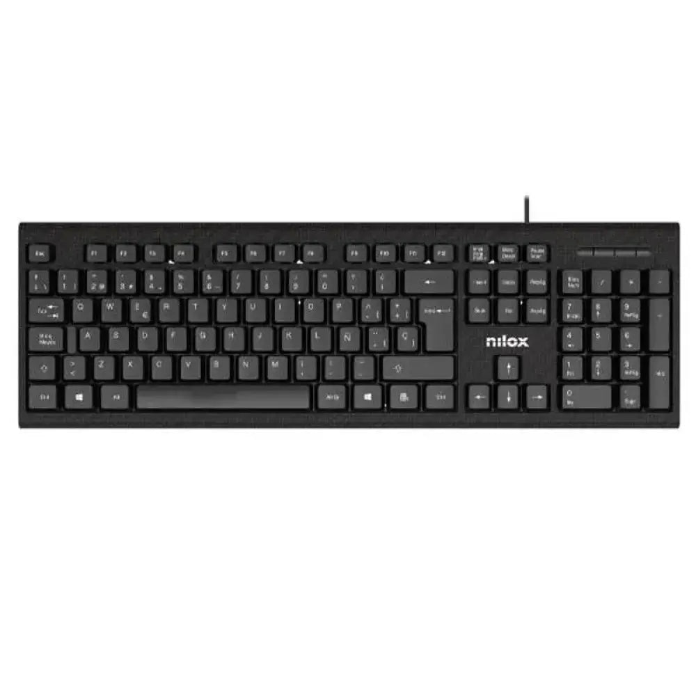 NILOX Kit Teclado+raton NXKME0011 Usb NEgro - detalle