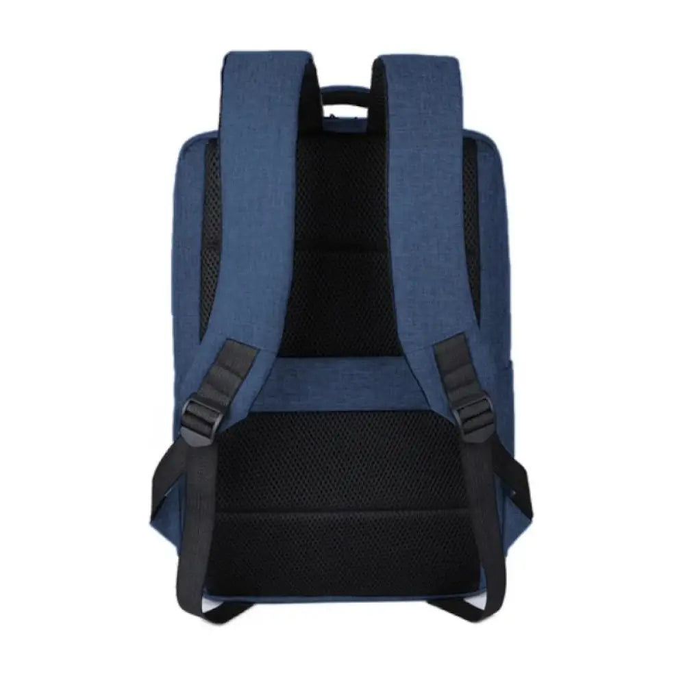 Mochila profesional NILOX azul para portátil de 15.6 pulgadas, con compartimentos y diseño resistente para transporte.