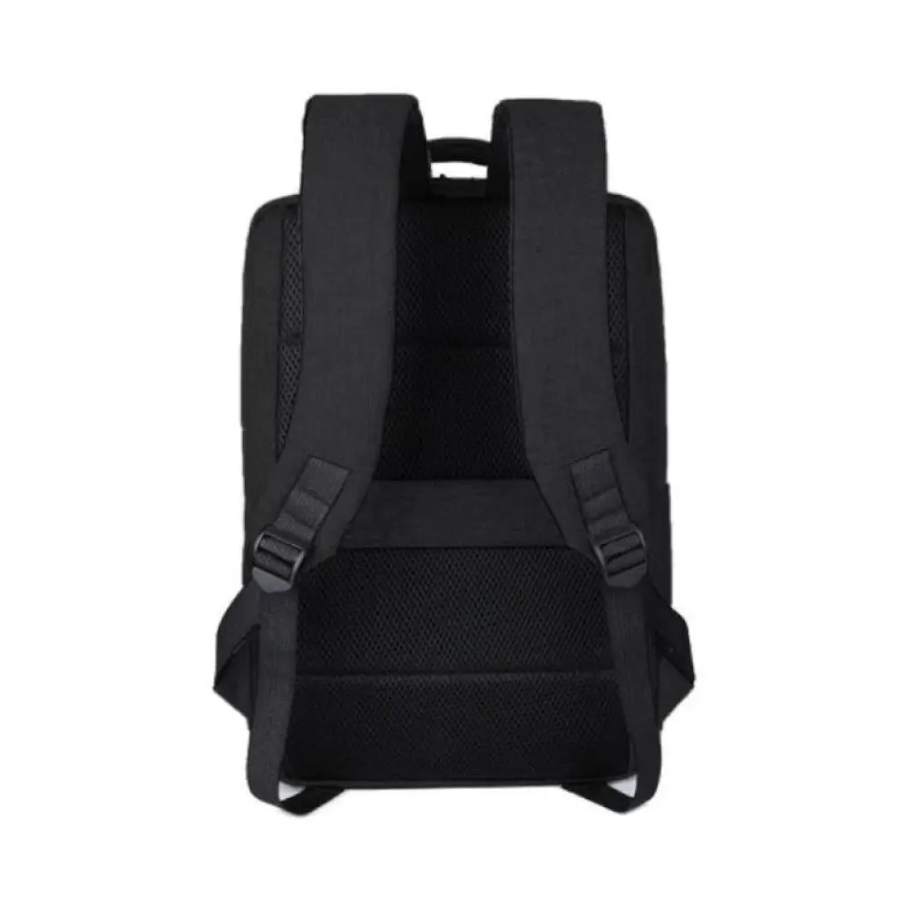 Mochila profesional NILOX negra para portátil de 15.6 pulgadas, con compartimentos y detalles resistentes para transporte seguro.