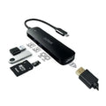 Adaptador USB-C 5 en 1 de NILOX, dispositivos USB con múltiples puertos para conectar y cargar.
