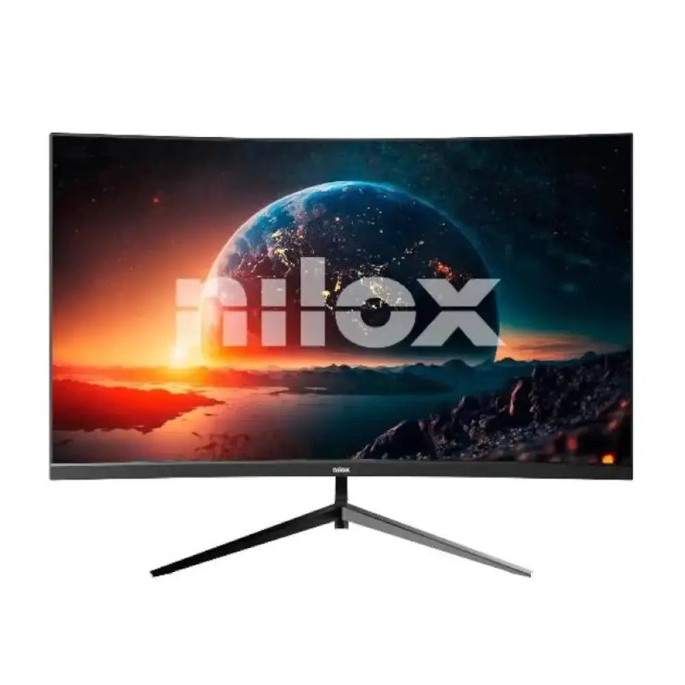 Monitor LED NILOX NXM27CRV2402 de 27 pulgadas con pantalla curva, 240Hz VA y entrada HDMI para juegos y trabajo.