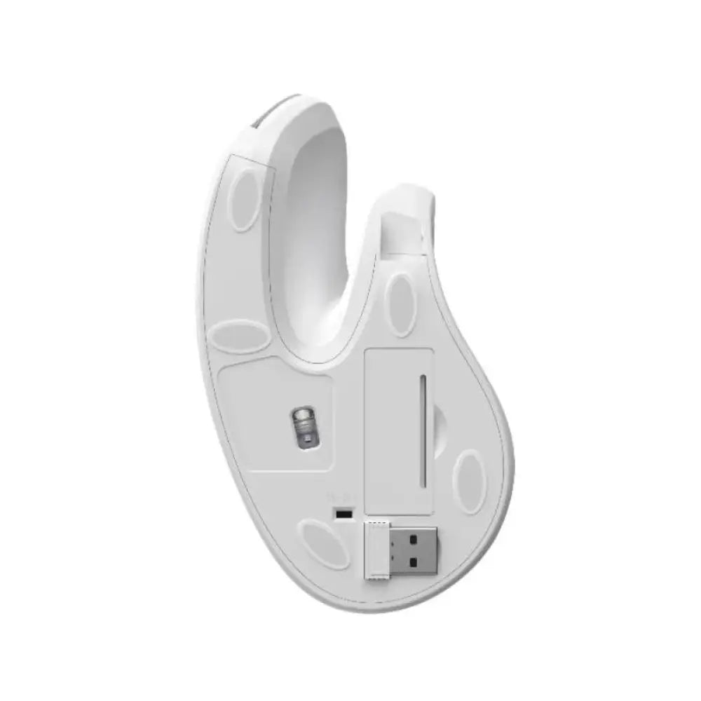 Nilox NXMOEV03 Ratón Vertical Wirelles Sil. Blanco - detalle