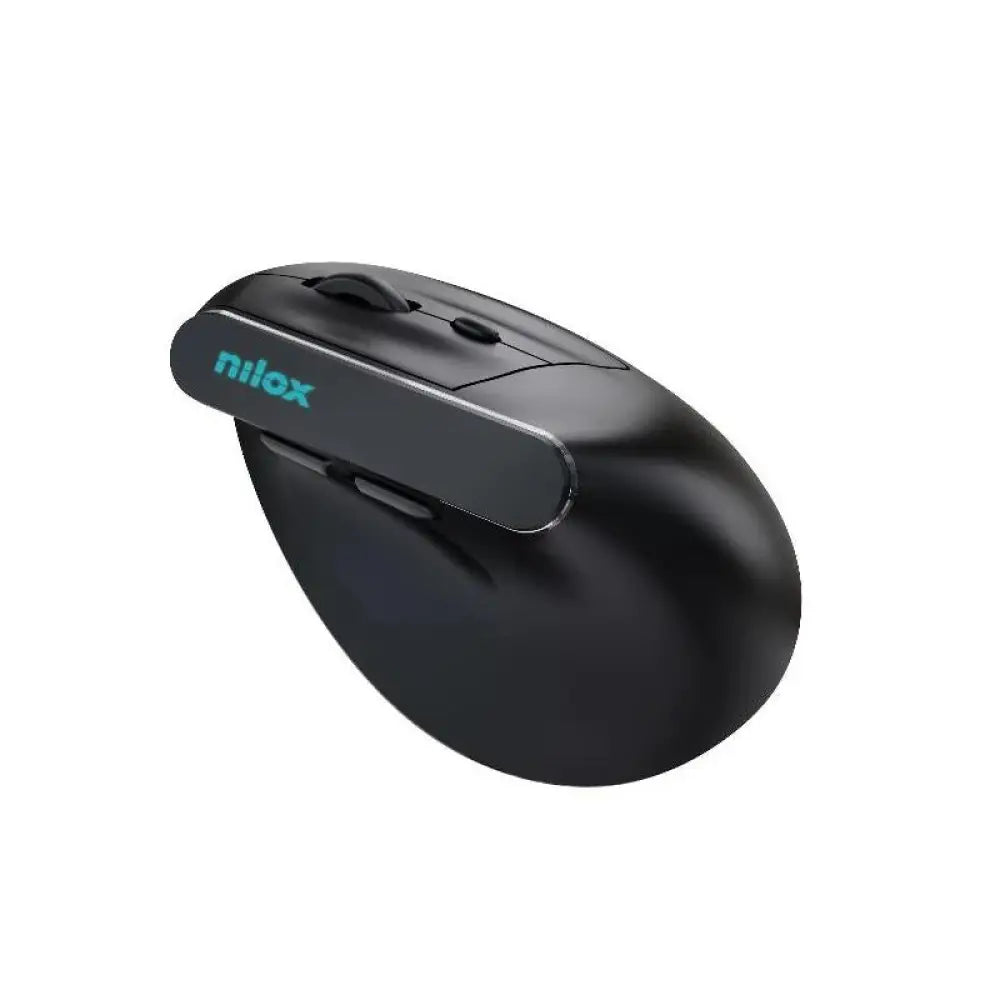 Nilox Ratón Wir Vertical Rec. Silen 1600 DPI Negro - detalle